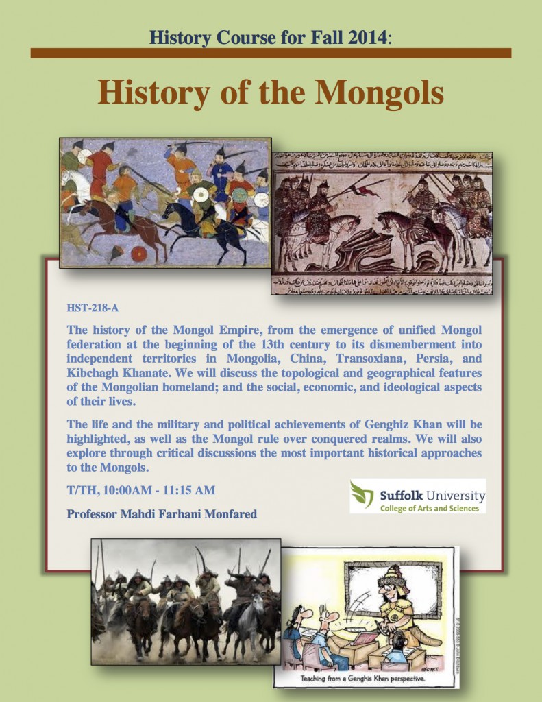 Mongols_History Course for Fall 2014