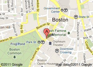 Google map of Suffolk University Law School, 120 Tremont Street, Boston, MA