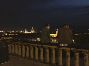 Our last night in Florence at Piazzale Michelangelo