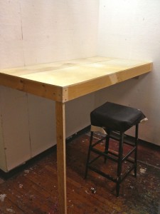 The desk I built for my studio!