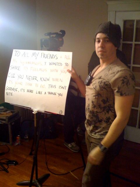 Ross at video shoot